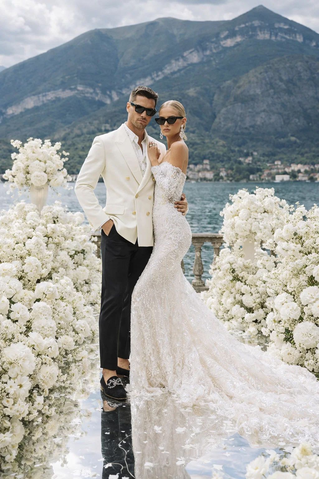 Destination wedding at Lake Como